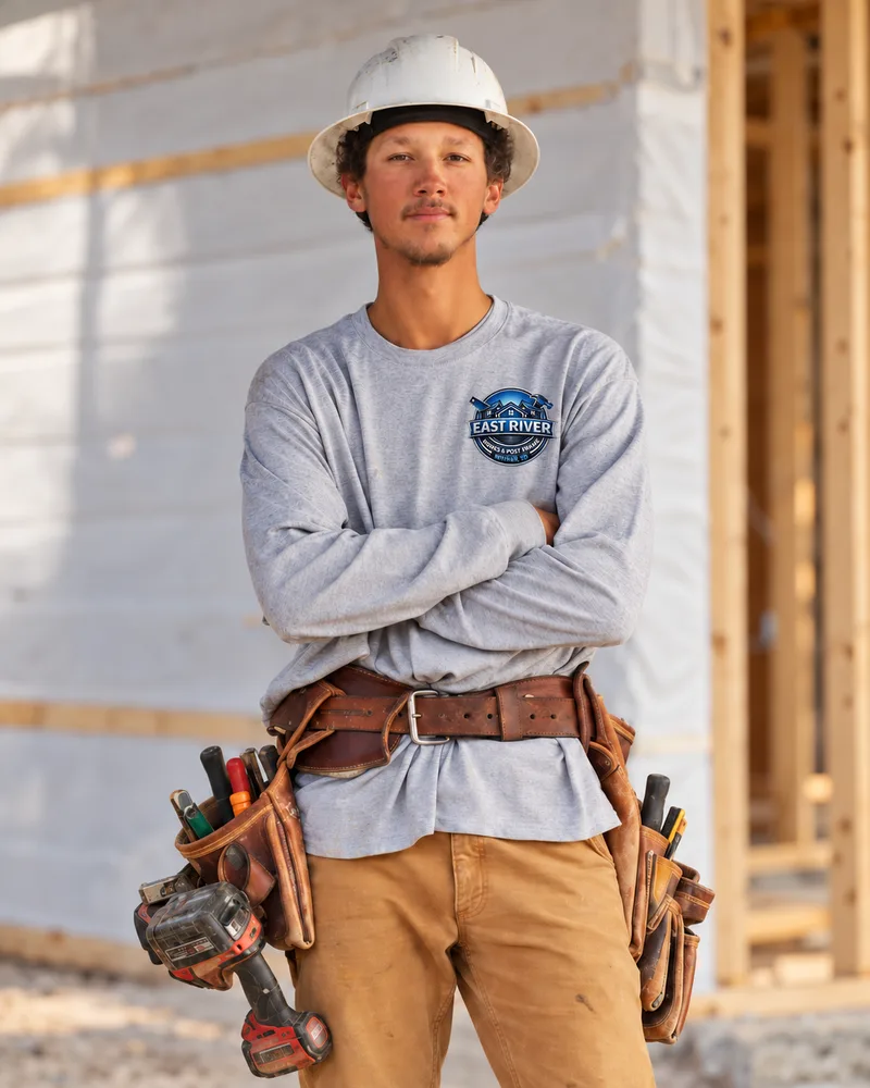 Tanner Puetz, owner of East River Homes & Post Frame